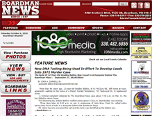 Tablet Screenshot of boardmannews.net